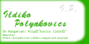 ildiko polyakovics business card